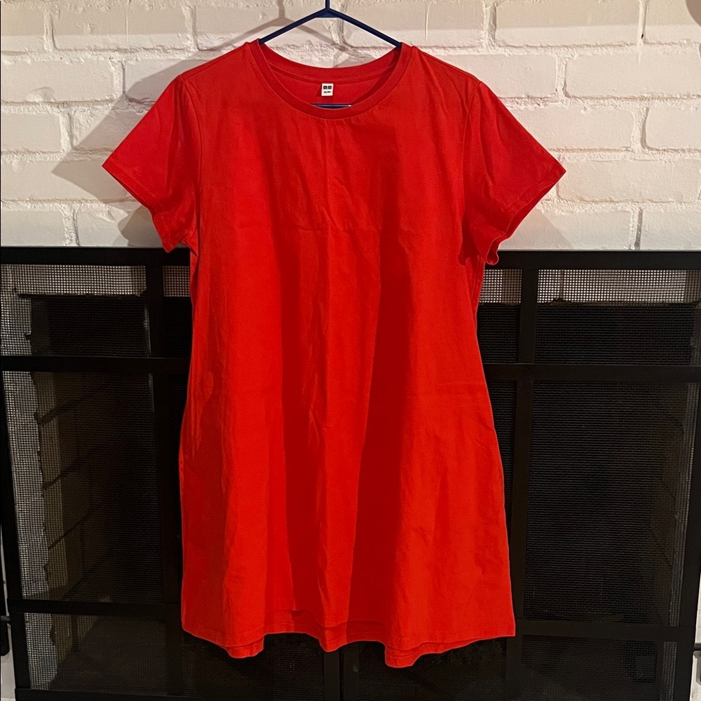 Orange T-Shirt Dress